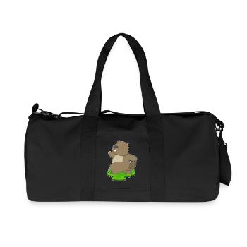 Beaver Yoga Fitness Gymnastics - Recycled Canvas Sports Bag by Stanley/Stella - black - Front