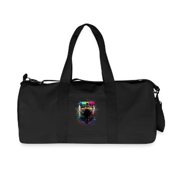 Loutre Loutre de mer Loutre Loutre Martre amour Loutre mignonne - Sac de sport en toile recyclée Stanley/Stella - noir - Devant