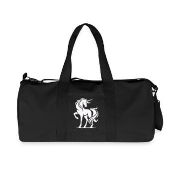licorne - Sac de sport en toile recyclée Stanley/Stella - noir - Devant