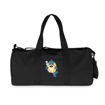 Hot-dog Dolphin - Sac de sport en toile recyclée Stanley/Stella - noir - Devant