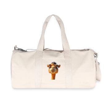 Chameau Dromadaire Camel de Bactriane Cadeau Chameaux - Sac de sport en toile recyclée Stanley/Stella - blanc naturel - Devant