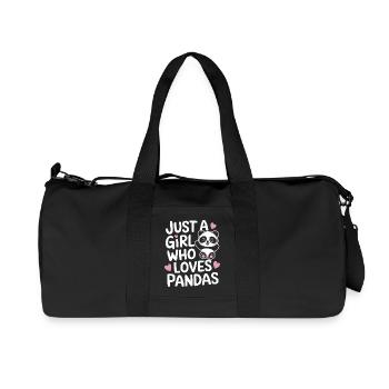 Panda Bear Panda Animal Pandas - Recycled Canvas Sports Bag by Stanley/Stella - black - Front