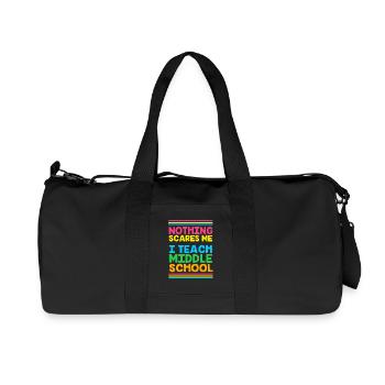 Lehrer der Mittelstufe - Recycelte Canvas-Sporttasche von Stanley/Stella - Schwarz - Vorne