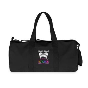 Lehrer der Mittelstufe - Recycelte Canvas-Sporttasche von Stanley/Stella - Schwarz - Vorne
