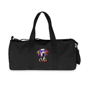 Dalmatian Dog Lover I Love Dalmatians - Recycled Canvas Sports Bag by Stanley/Stella - black - Front