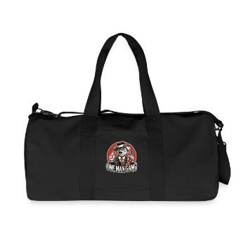 violoniste rétro, chien élégant gang d’un seul homme - Sac de sport en toile recyclée Stanley/Stella - noir - Devant