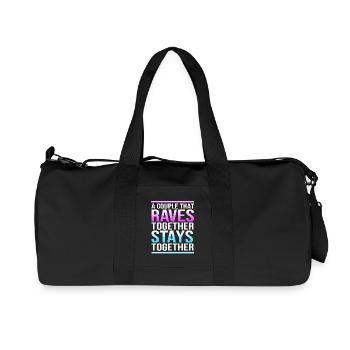Rave Raver Musique techno Techno basse Table de mixage - Sac de sport en toile recyclée Stanley/Stella - noir - Devant