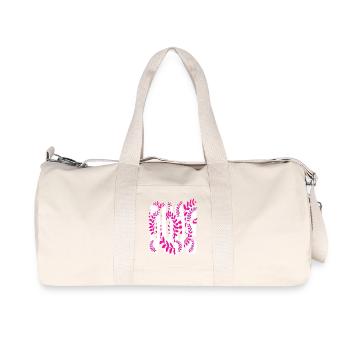 Hawaii stil text Dude - Recycelte Canvas-Sporttasche von Stanley/Stella - Naturweiß - Vorne