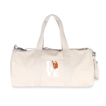 Orang Utan - Recycelte Canvas-Sporttasche von Stanley/Stella - Naturweiß - Vorne