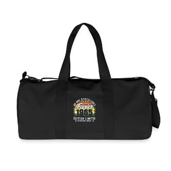 Février 1965 Vintage Cadeau Anniversaire 60 Ans - Sac de sport en toile recyclée Stanley/Stella - noir - Devant