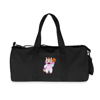 Unicorn Basketball Player Basketball - Recycled Canvas Sports Bag by Stanley/Stella - black - Front