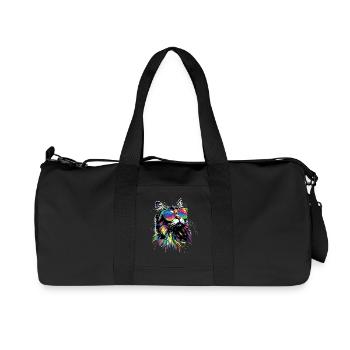 Chat Persan Chat Persan Chat Persan Chats Mignons - Sac de sport en toile recyclée Stanley/Stella - noir - Devant