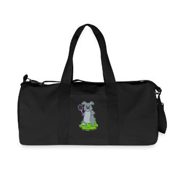 Raquettes de tennis lapin - Sac de sport en toile recyclée Stanley/Stella - noir - Devant