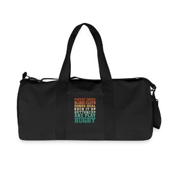 La sueur sèche Le sang Les caillots osseux guérissent - Sac de sport en toile recyclée Stanley/Stella - noir - Devant