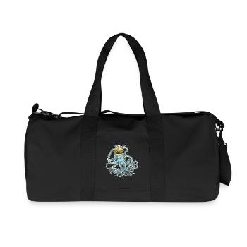 Krake Cheeseburger - Recycelte Canvas-Sporttasche von Stanley/Stella - Schwarz - Vorne