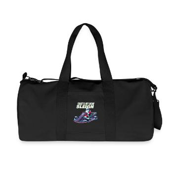 Go-Kart Retro Weihnachtsmann Schlitten Abenteuer - Recycelte Canvas-Sporttasche von Stanley/Stella - Schwarz - Vorne