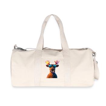 Orignal, Mosses, Bull, Eli, Bois, Cerf, Orignal sauvage - Sac de sport en toile recyclée Stanley/Stella - blanc naturel - Devant