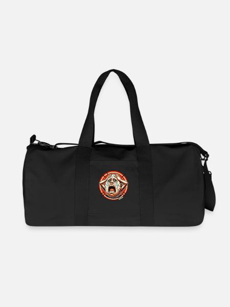 Der verzweifelte, hadernde Eierkopf - Recycelte Canvas-Sporttasche von Stanley/Stella - Schwarz