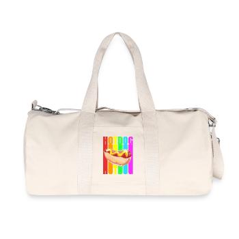 Hot Dog Snack - Recycled Canvas Sports Bag by Stanley/Stella - natural - Front