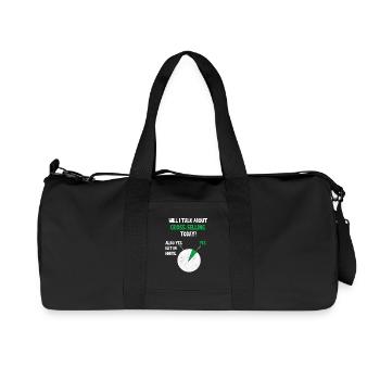 Vente croisée Marketing Internet Vais-je parler de - Sac de sport en toile recyclée Stanley/Stella - noir - Devant