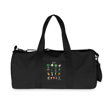 Collage de fruits et légumes de saison de janvier - Sac de sport en toile recyclée Stanley/Stella - noir - Devant