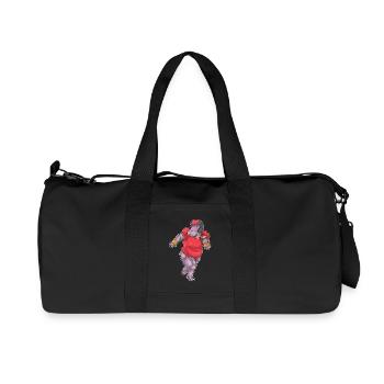 Hippopotames Sports de football américain - Sac de sport en toile recyclée Stanley/Stella - noir - Devant