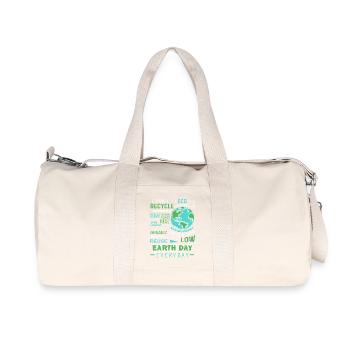Earth Day Everyday - Recycled Canvas Sports Bag by Stanley/Stella - natural - Front