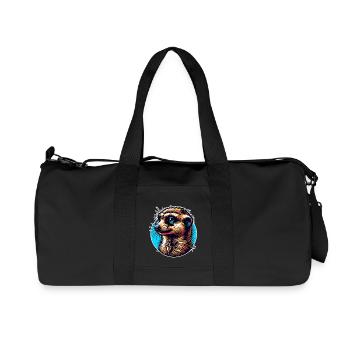 Suricate - Sac de sport en toile recyclée Stanley/Stella - noir - Devant