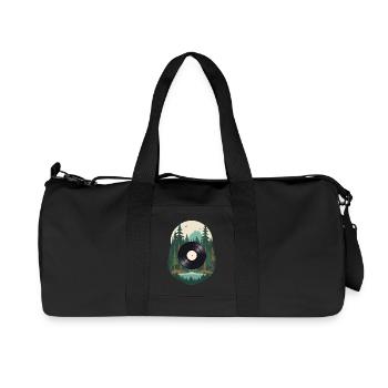 Musique Streetwear Outfit Forest Vinyl - Sac de sport en toile recyclée Stanley/Stella - noir - Devant