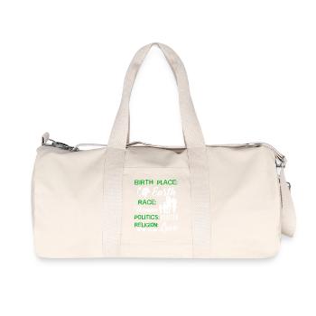 Happy Earth Day Birthday - Recycled Canvas Sports Bag by Stanley/Stella - natural - Front