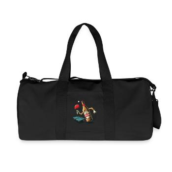 bouteille de bière drôle tennis de table bière plaisir - Sac de sport en toile recyclée Stanley/Stella - noir - Devant
