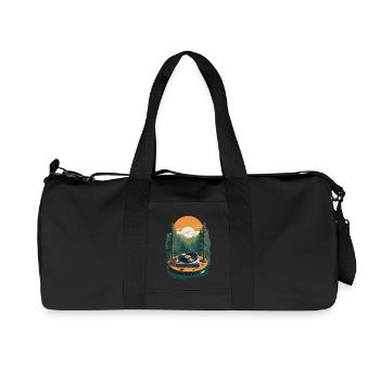 Musique Streetwear Tenue Platine Nature - Sac de sport en toile recyclée Stanley/Stella - noir - Devant