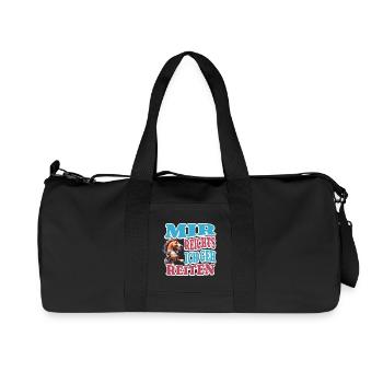 I've had enough riding - Recycled Canvas Sports Bag by Stanley/Stella - black - Front
