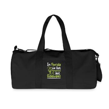In florida we salt margaritas not sidewalks - Recycelte Canvas-Sporttasche von Stanley/Stella - Schwarz - Vorne