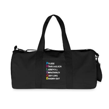 Altenpflege Pfleger Pflegepersonal Pflegekraft - Recycelte Canvas-Sporttasche von Stanley/Stella - Schwarz - Vorne