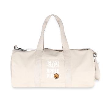 Tarte aux pommes disant drôle Cadeau de tarte aux pommes - Sac de sport en toile recyclée Stanley/Stella - blanc naturel - Devant