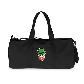 Leprechaun - St. Patrick's Day - Irland - Recycelte Canvas-Sporttasche von Stanley/Stella - Schwarz - Vorne