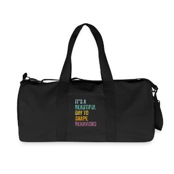 C’est une belle journée pour façonner les comportements Comportement - Sac de sport en toile recyclée Stanley/Stella - noir - Devant