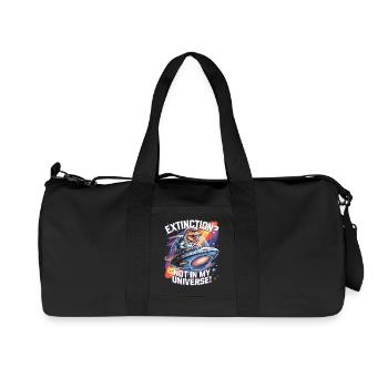 Extinction? Not in My Universe - Dino Astronaut - Recycled Canvas Sports Bag by Stanley/Stella - black - Front