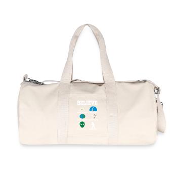 Verschwörung - Recycelte Canvas-Sporttasche von Stanley/Stella - Naturweiß - Vorne