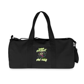 Cat Better crazy than one of you - Recycled Canvas Sports Bag by Stanley/Stella - black - Front