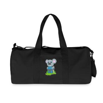 Mouse Cricket Cricket Bats - Recycled Canvas Sports Bag by Stanley/Stella - black - Front