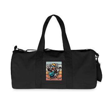 Duck Rock and Roll Guitarist - Recycled Canvas Sports Bag by Stanley/Stella - black - Front