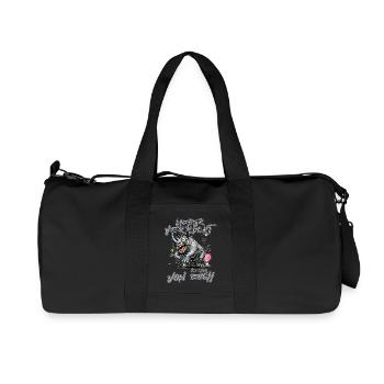 Rhinocéros fou Mieux vaut fou que l’un des e - Sac de sport en toile recyclée Stanley/Stella - noir - Devant