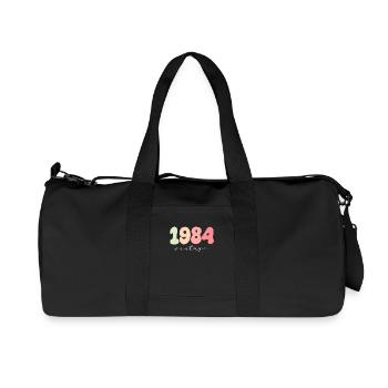 Date de naissance Année de naissance 1984 - Sac de sport en toile recyclée Stanley/Stella - noir - Devant