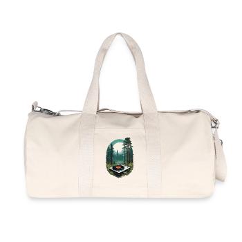 Musique Streetwear Outfit Nature Vinyle Platine - Sac de sport en toile recyclée Stanley/Stella - blanc naturel - Devant
