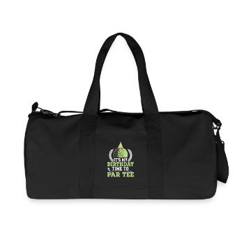 It's My Birthday Time To Par Tee Golf Golfer - Recycled Canvas Sports Bag by Stanley/Stella - black - Front