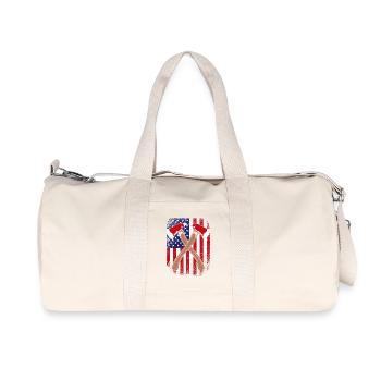 Firefighter Fire Brigade - Recycled Canvas Sports Bag by Stanley/Stella - natural - Front