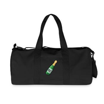 Prost Sektflasche Prosecco Outfit Cremant Sekt - Recycelte Canvas-Sporttasche von Stanley/Stella - Schwarz - Vorne