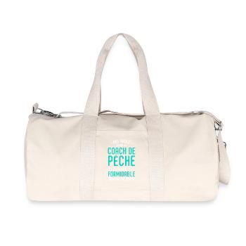 Coach Pêche Formidable Cadeau Pêche Pêcheur - Sac de sport en toile recyclée Stanley/Stella - blanc naturel - Devant